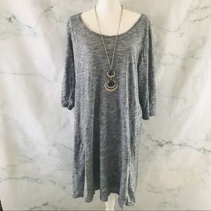 J. JILL Pure Jill 3/4 Sleeve Cotton Shift Dress